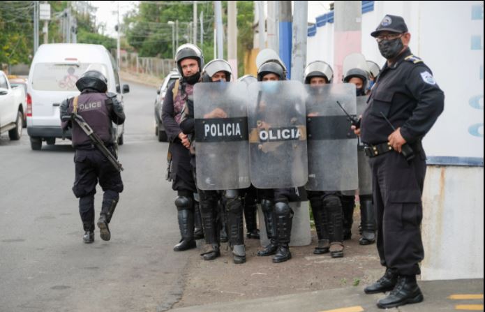 La policía de Nicaragua confirmó el arresto de dos opositoras el domingo 13 de junio de 2021. [Archivo]