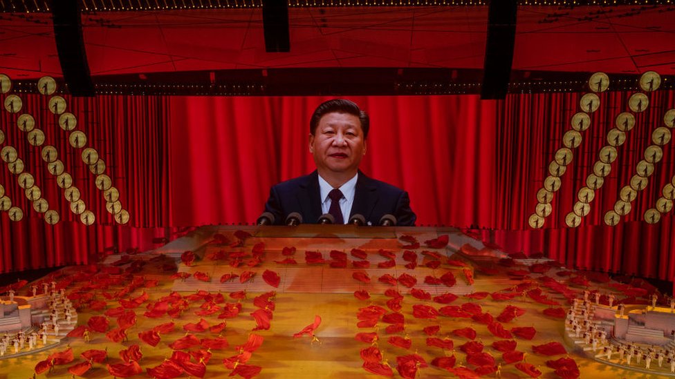 "Nunca permitiremos que alguien intimide, oprima o subyugue a China", dijo Xi Jinping en su discurso. GETTY IMAGES
