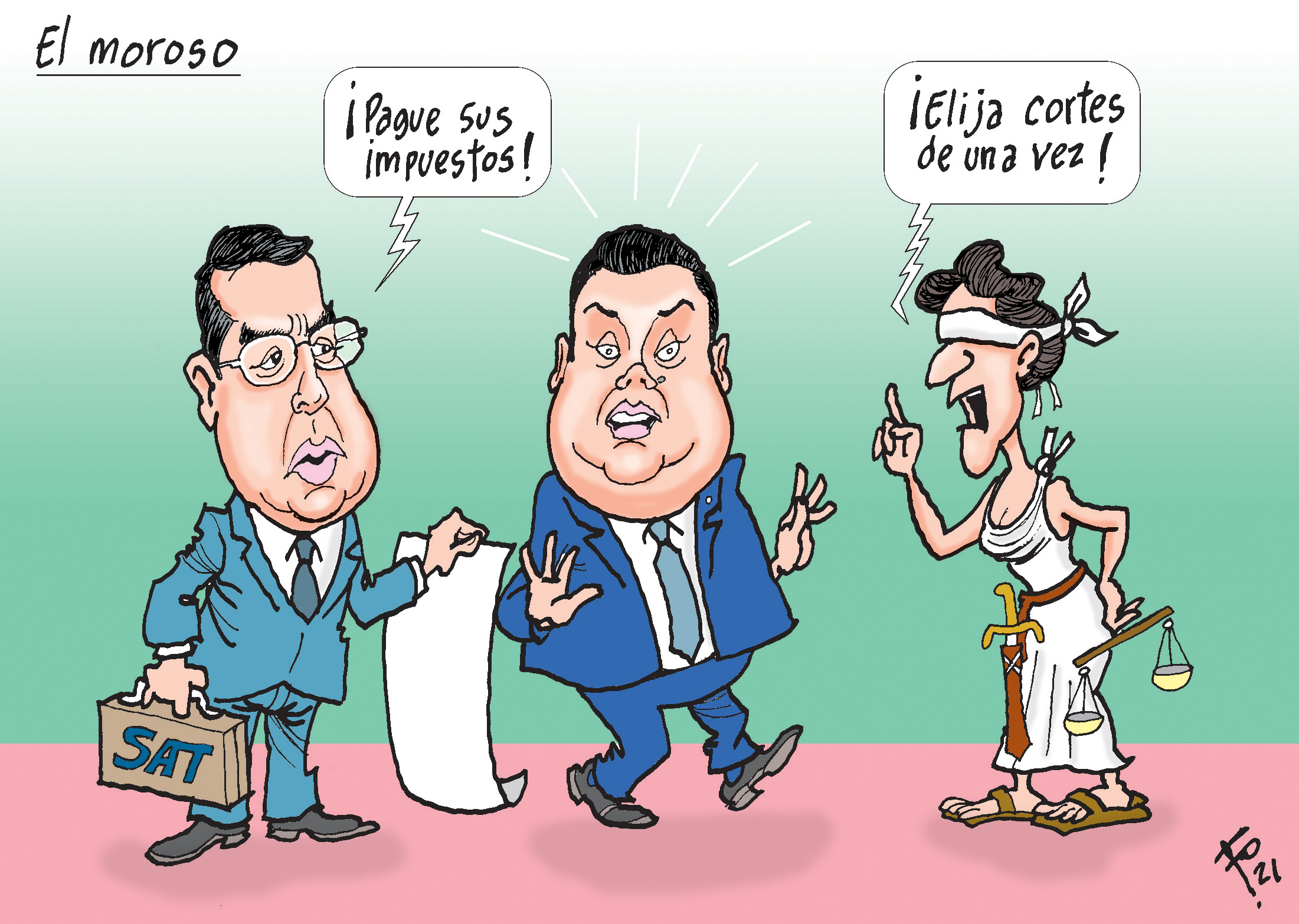 Personajes: Marco Livio Díaz y Allan Rodriguez.