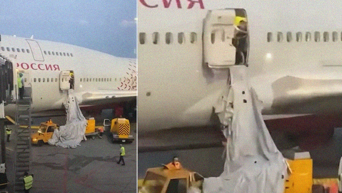 Pasajero abre la salida de emergencia de un avión por el calor y provoca despliegue del tobogán