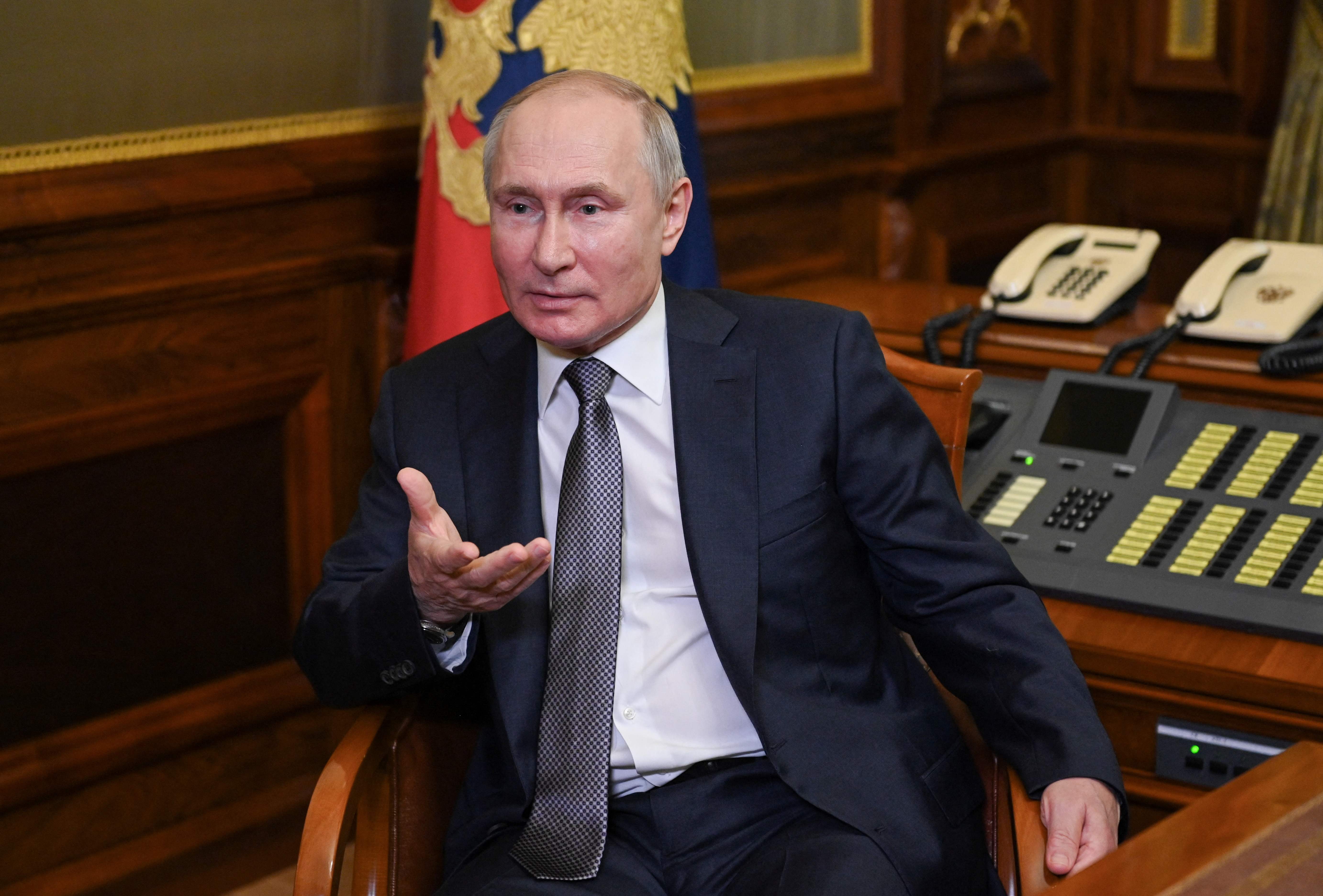 Presidente ruso, Vladimir Putin en una rueda de prensa con el pasado 13 de julio de 2021. (Foto Prensa Libre: AFP)