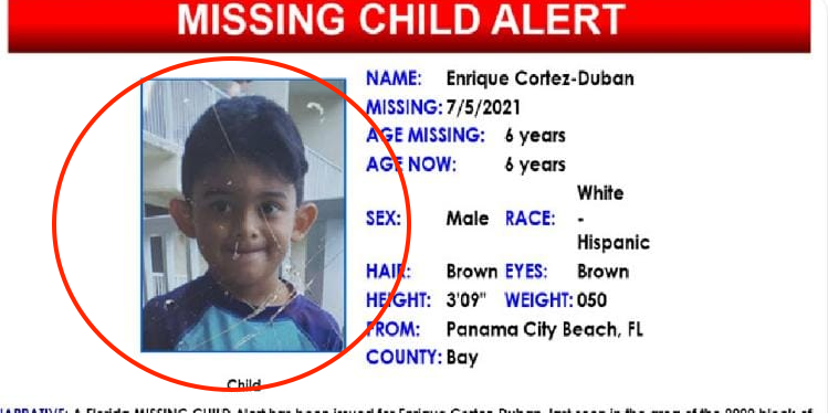 El pequeño Enrique Cortez había sido reportado como desaparecido. (Foto: Twitter/@fdlepio).