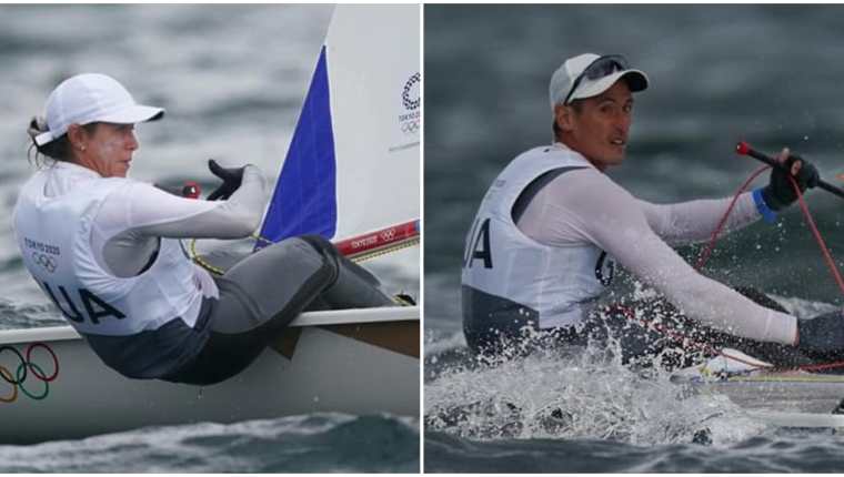 Los hermanos Maegli Agüero se despidieron de Tokio 2020 al no lograr clasificarse a la medal race de estos Juegos Olímpicos. Fotos COG. 