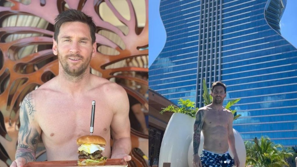 Leo Messi ha publicado en sus historias de Instagram las aventuras que vive junto con sus hijos y esposa en Miami, Florida. Foto Prensa Libre: Instagram Leo Messi