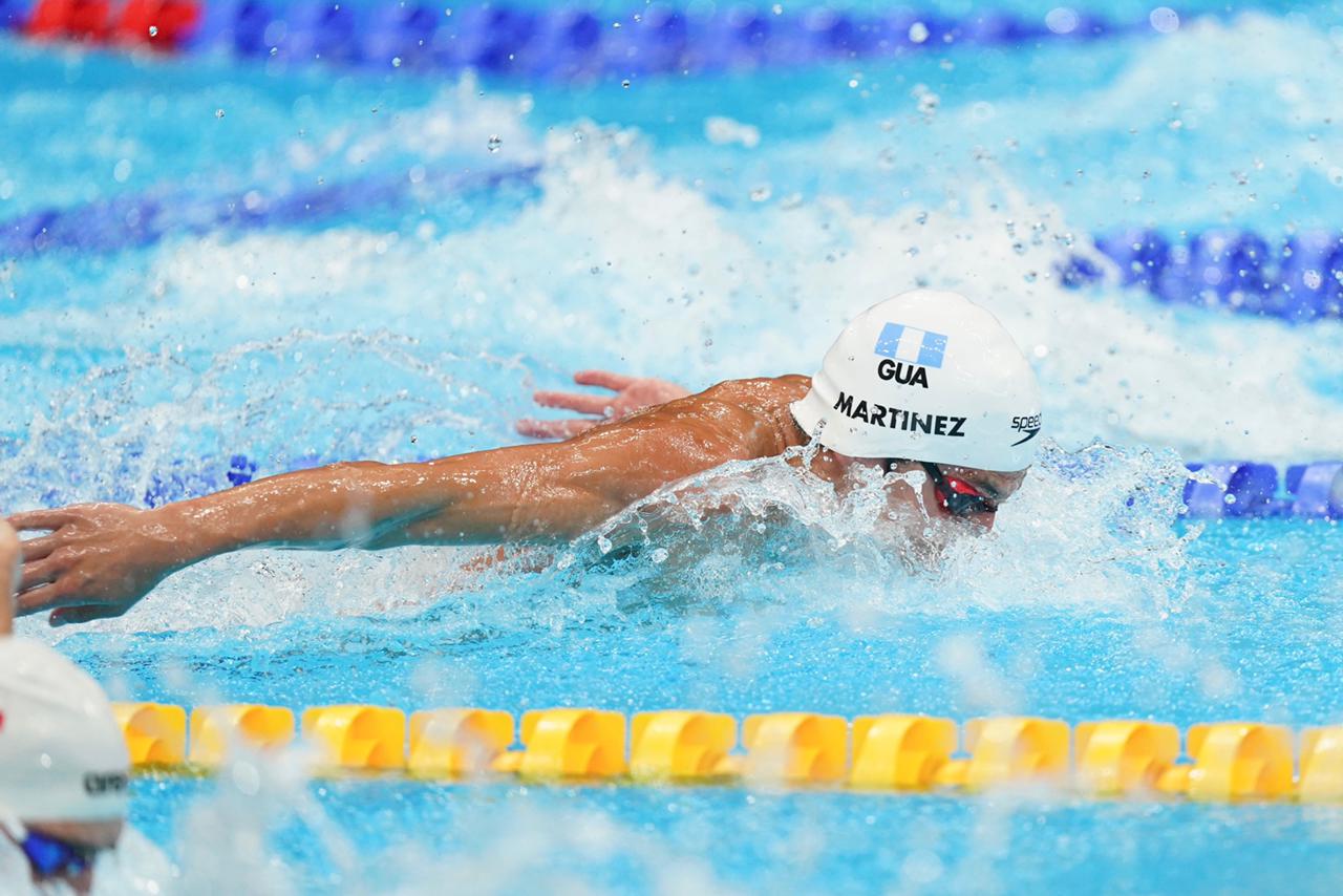 Luis Carlos Martínez volvió a dar el máximo en el agua y avanzó a la final en Tokio 2020. (Foto Prensa Libre: Cortesía COG)