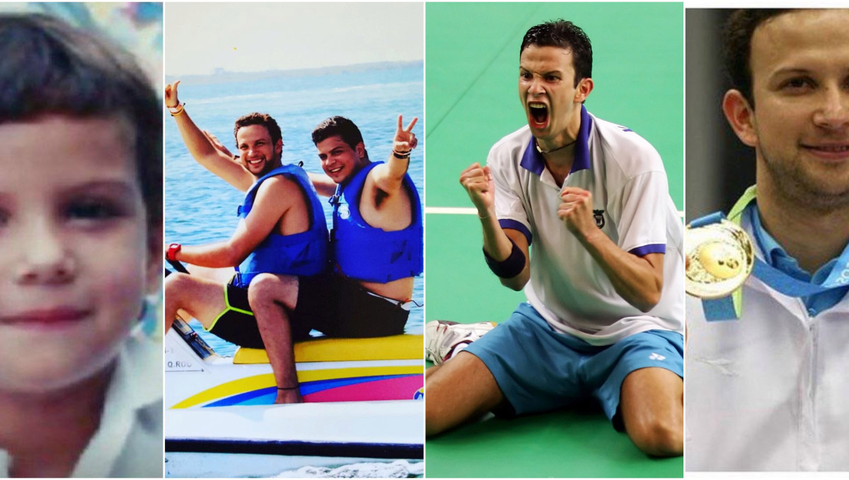 La cuenta de los Juegos Olímpicos compartió estas fotografías de Kevin Cordón en el hilo en que hace un repaso por su carrera. (Foto Prensa Libre: @juegosolimpicos)