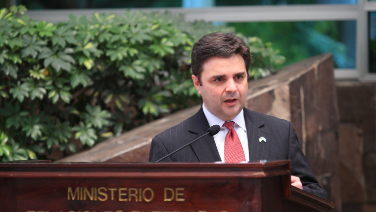 Conferencia de prensa ofrecida por Ricardo Ziga enviado especial de los Estados Unidos y . Hablan sobre los temas abordados durante su reunin. Foto Carlos Hernndez 06/04/2021