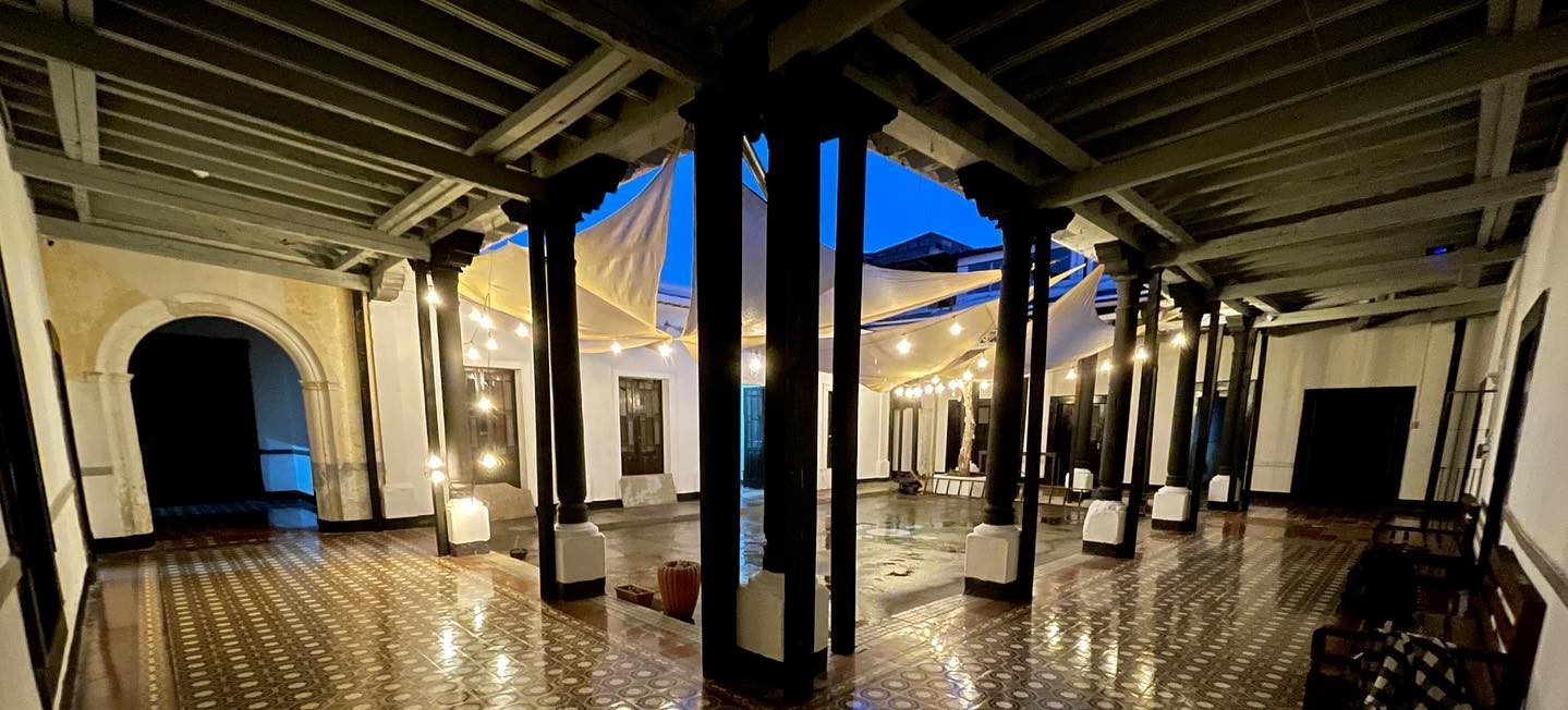 Vista del patio central del nuevo Centro Cultural Mosaico en zona 1. (Foto Prensa Libre: Centro Cultural Mosaico Guatemala)