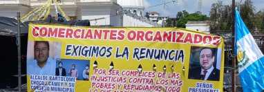 El cierre total en San Martín Jilotepeque, Chimaltenango provocó inconformidad entre vecinos y vendedores. (Foto Prensa Libre: Edwin Rodríguez)