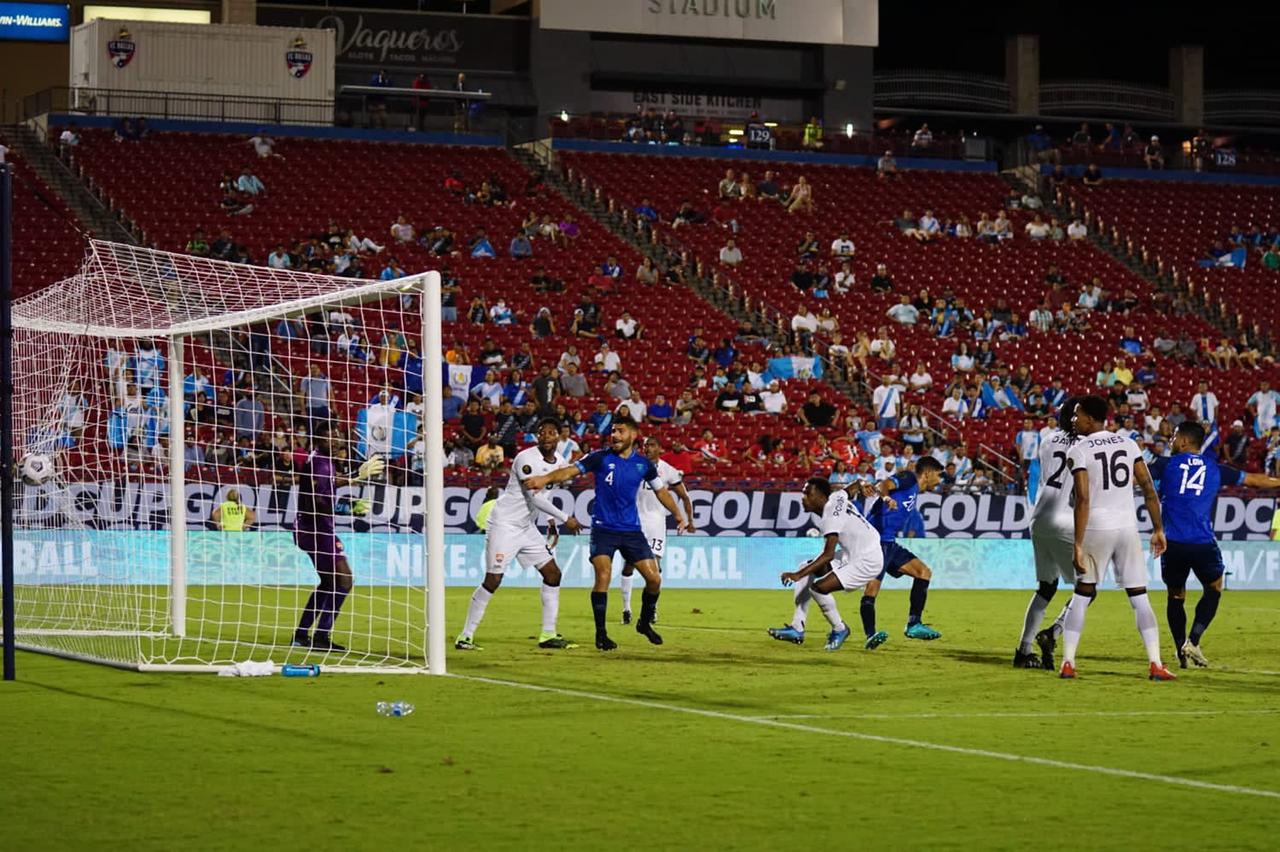 Gerardo Gordillo marcó el gol del empate de Guatemala frente a Trinidad y Tobago. (Foto Fedefut).