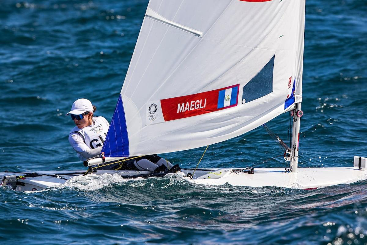 Isabella en el puesto 32 de la tercera regata de la clase laser radial. Fofo Prensa Libre cortesía GOG