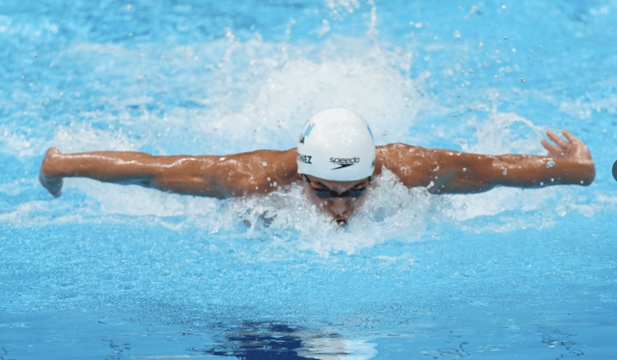 Luis Carlos Martínez es el primer guatemalteco que alcanza una semifinal de natación. Foto Prensa Libre (COG)