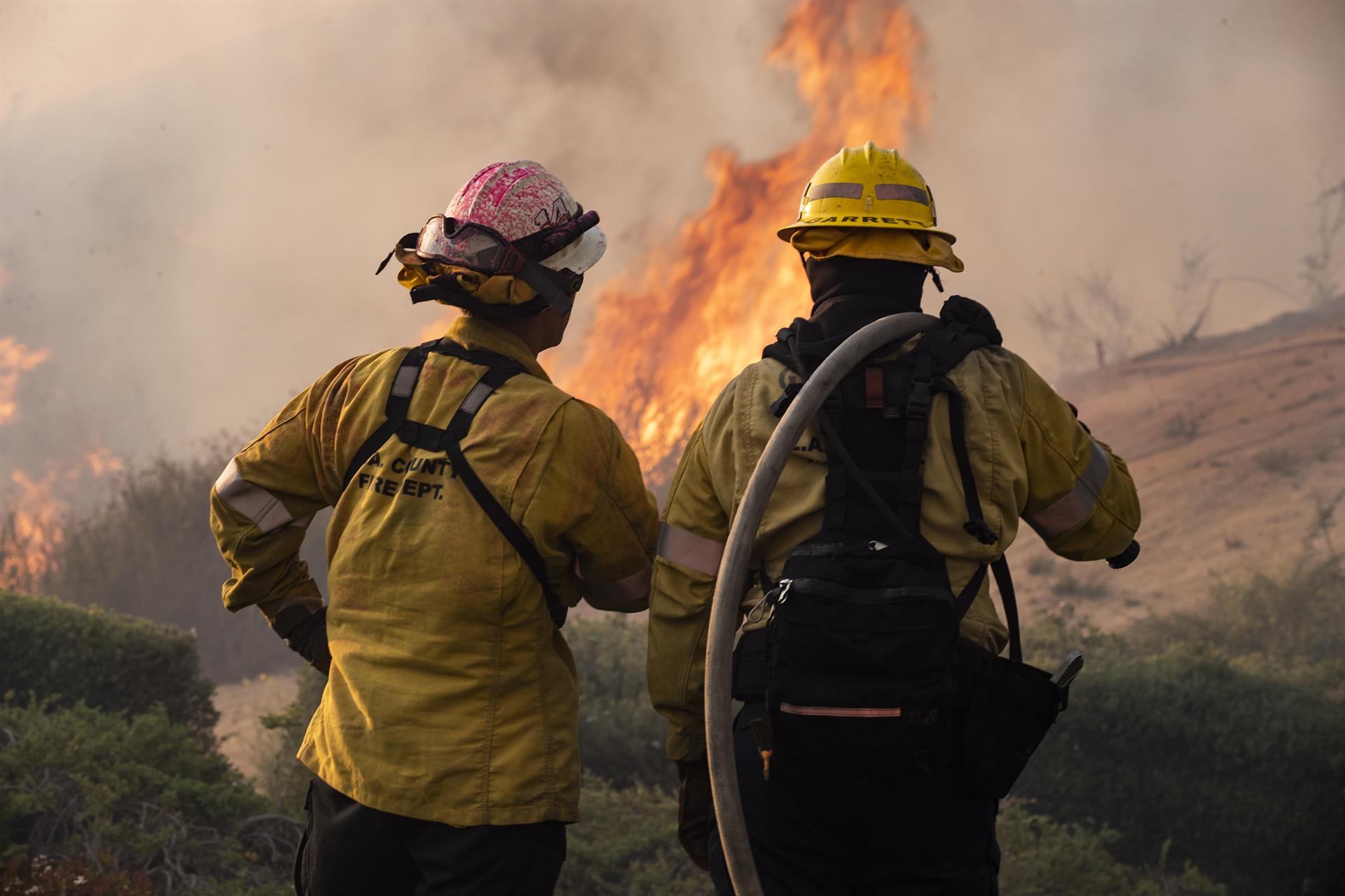 El incendio de combustión rápida está afectando al Bosque Nacional Plumas, en el extremo norte de Sierra Nevada, cerca de la ciudad de Beckwourth, a unos 80 kilómetros al noroeste del lago Tahoe. (Foto Prensa Libre: EFE)