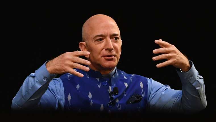 Jeff Bezos, presidente ejecutivo de Amazon. (Foto Prensa Libre: AFP)
