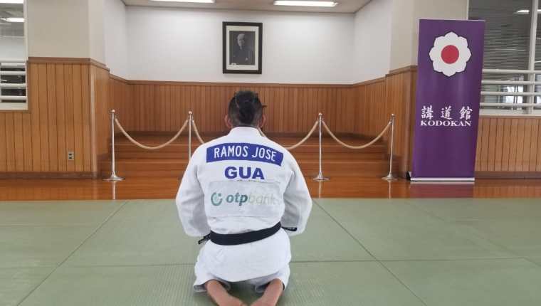 José Ramos durante el entrenamiento en el Instituto Kodokan, en Tokio, Japón. (Foto COG).