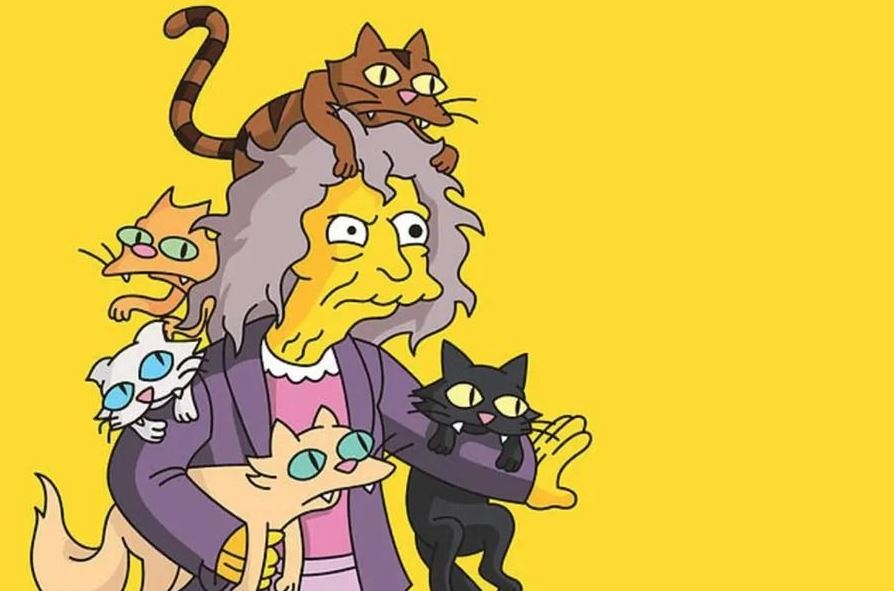 El misterio de “La loca de los gatos” pone a Los Simpson en tendencia. (Foto Prensa Libre: Twitter)