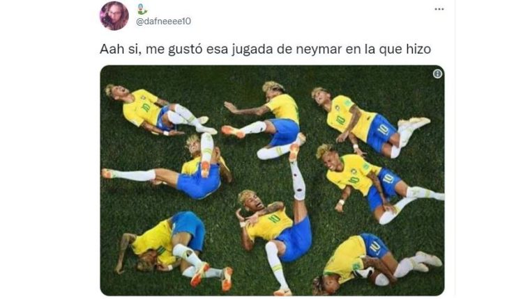 Neymar fue tendencia durante la final de la Copa América, pero no por sus buenas jugadas... (Foto Prensa Libre: Twitter)