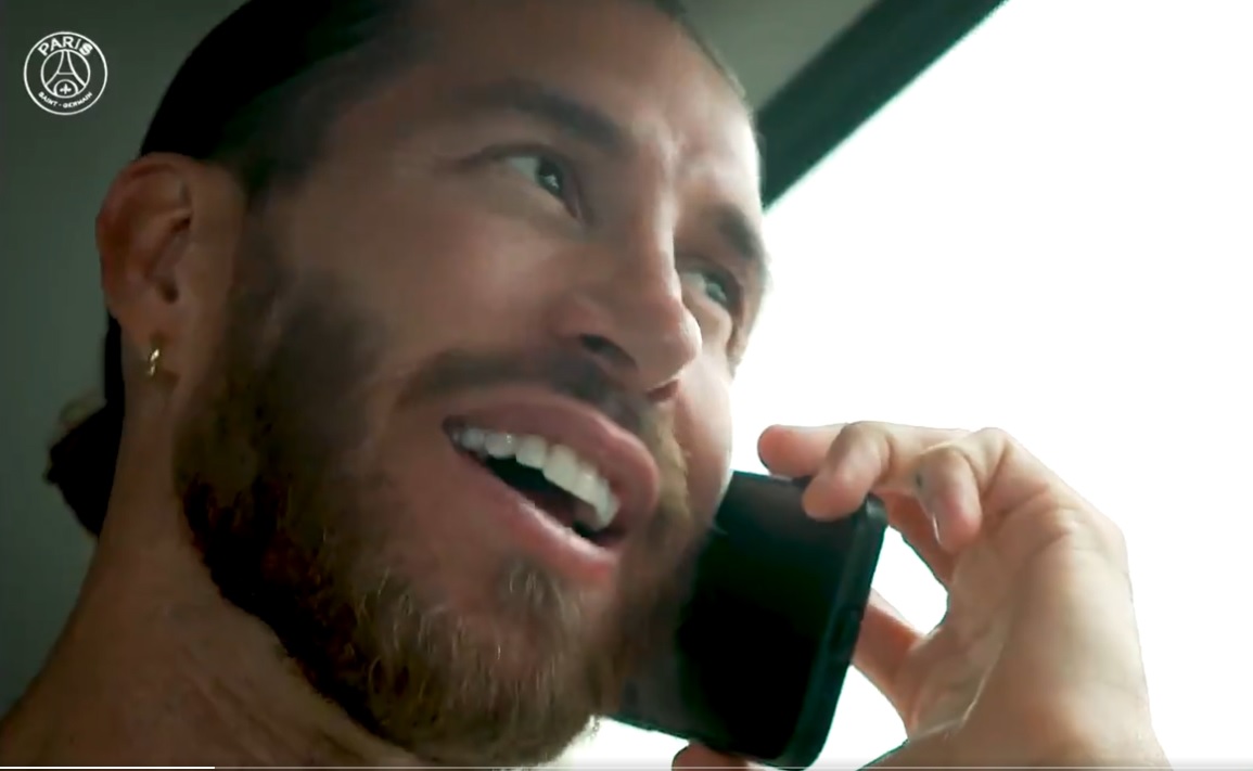 Sergio Ramos vivió su primer día como jugador del París SG. (Foto Prensa Libre).