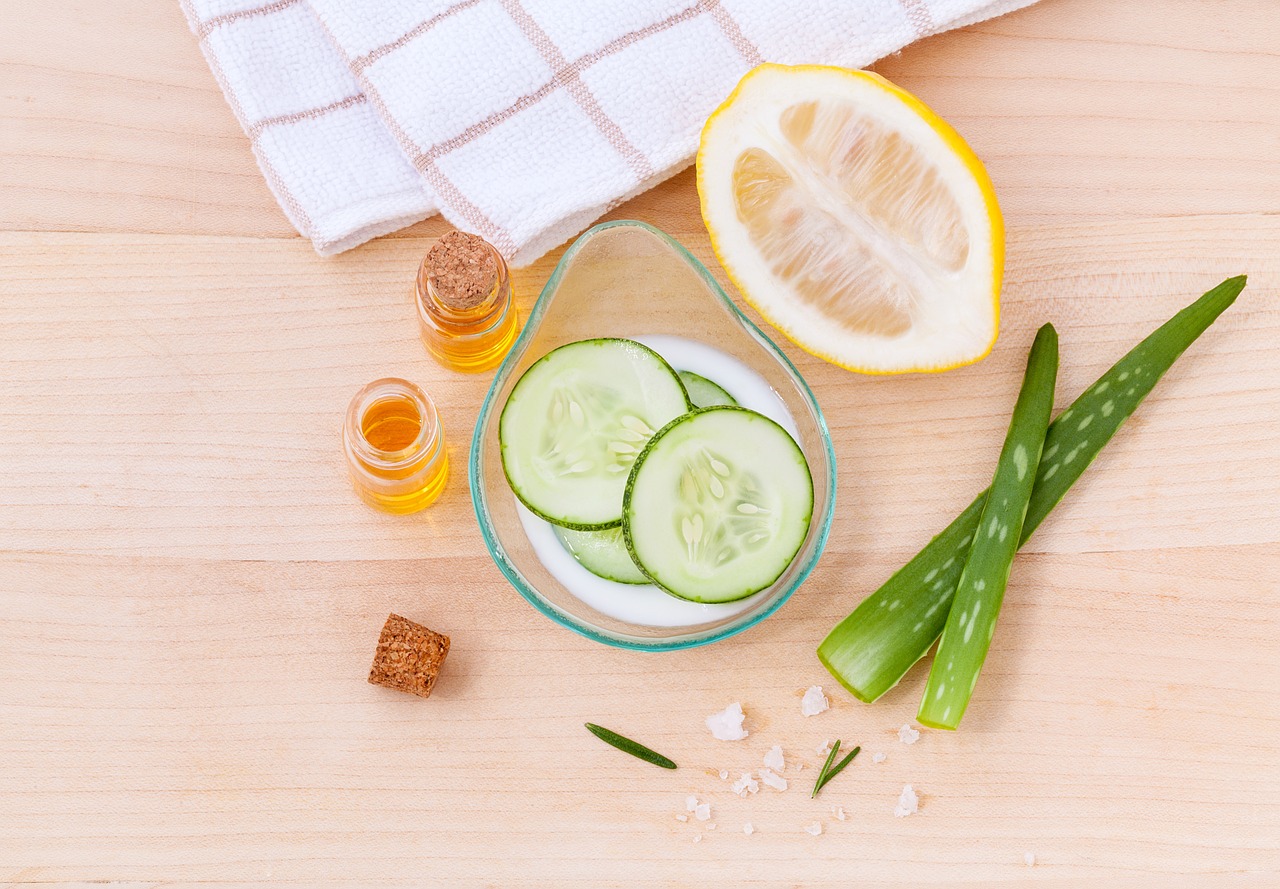 beauty treatment with aloe vera