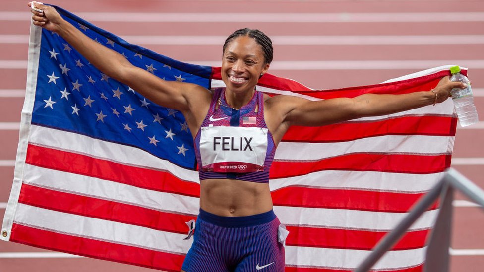 Allyson Felix, la mujer con más medallas en atletismo en la historia de los Juegos Olímpicos