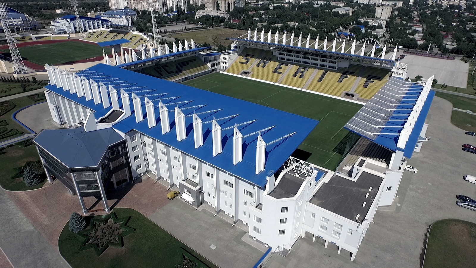 Stadionul Sheriff es el estadio del Sheriff en la ciudad de Tiraspol, capital de Transnistria. Foto Facebook de Fc Sheriff Tiraspol.