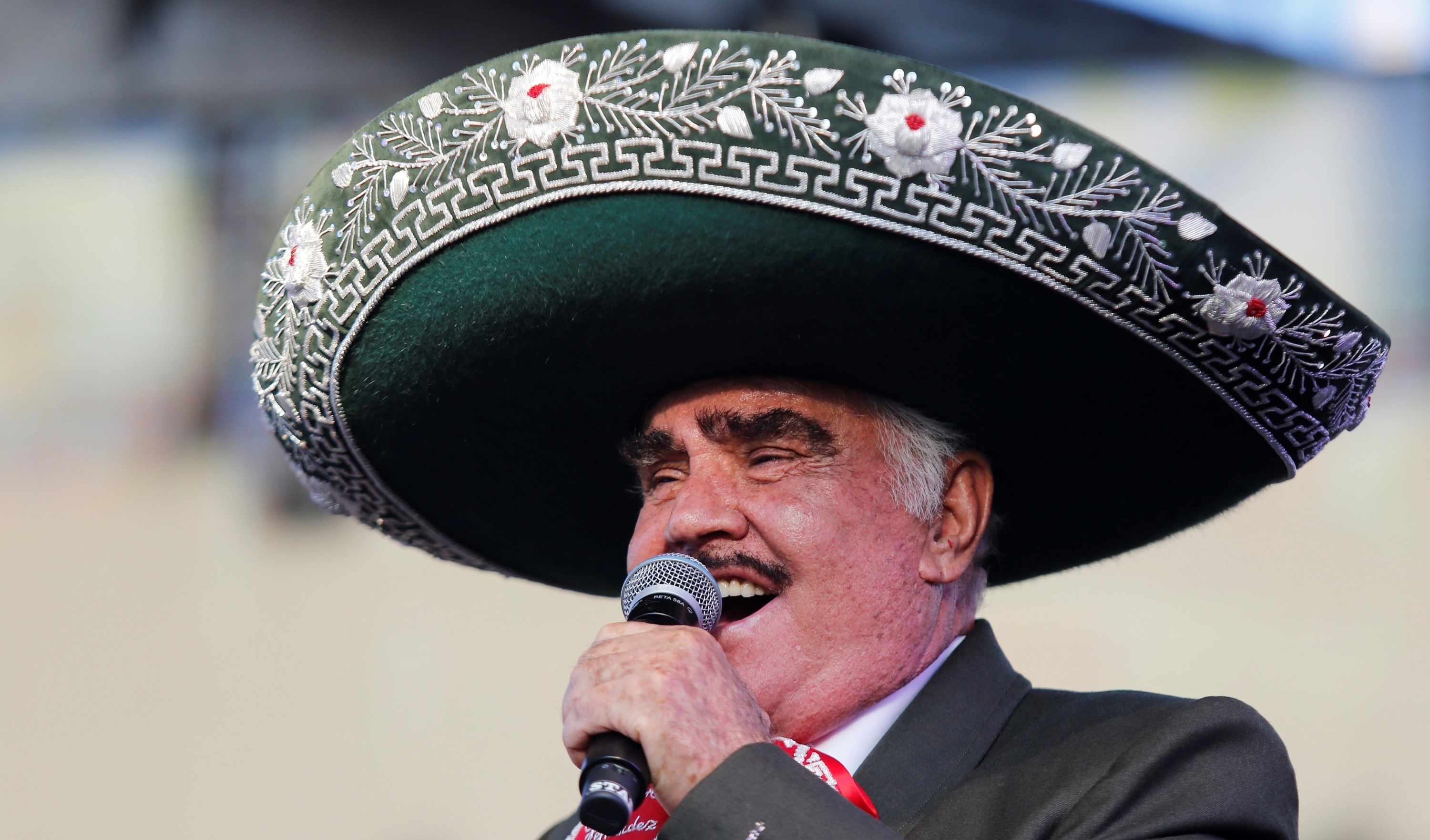 Vicente Fernández durante un concierto en Guadalajara, Jalisco, México. (Foto Prensa Libre: EFE)