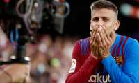 El defensa del FC Barcelona Gerard Piqué celebra su gol durante el partido de la primera jornada de LaLiga que FC Barcelona y Real Sociedad disputaron en el Camp Nou. (Foto Prensa Libre: EFE)