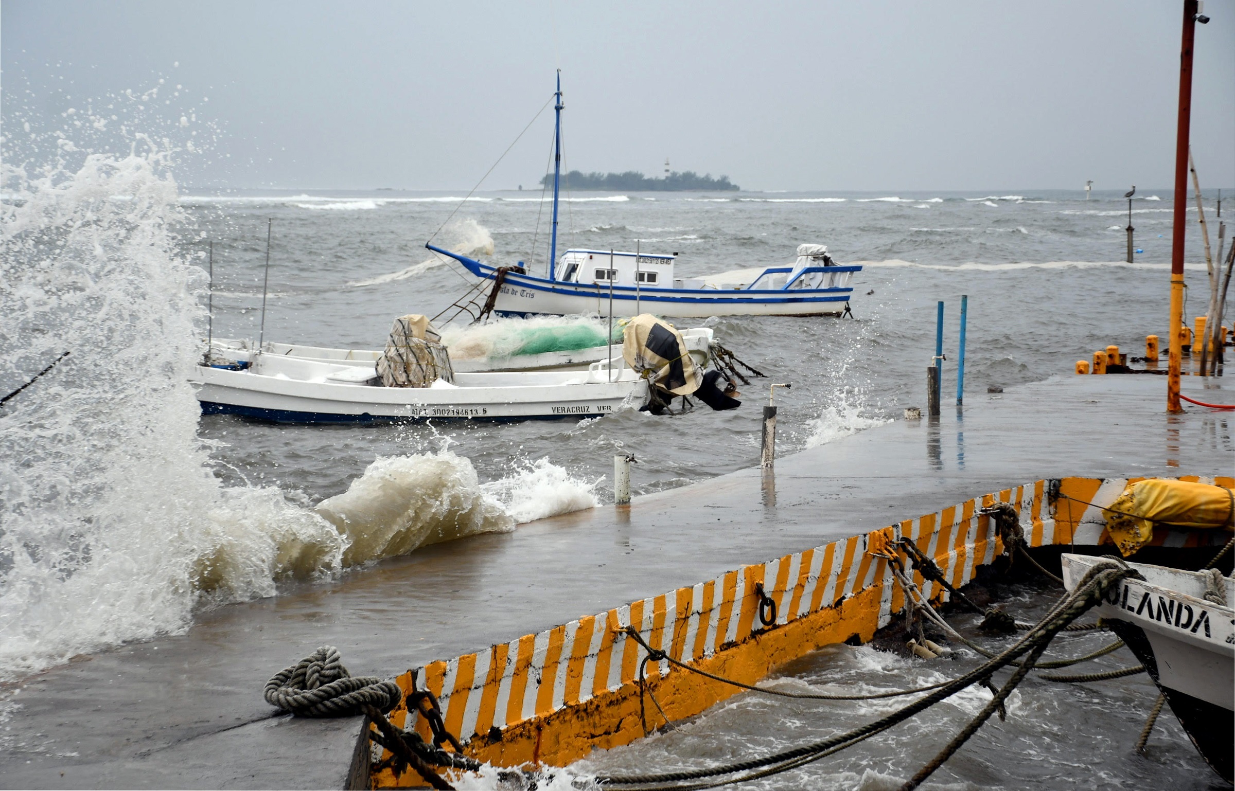 Las lluvias de Grace afectarán a Veracruz, Puebla, Tlaxcala, Hidalgo, el norte de Querétaro y el este de San Luis Potosi hasta el domingo. EFE/Miguel Victoria