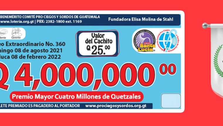 Un nuevo millonario se conocerá el próximo 8 de agosto en el Sorteo Extraordinario. Foto Prensa Libre: Cortesía.