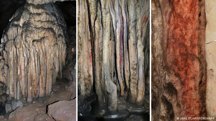 Los neandertales, considerados durante mucho tiempo como poco sofisticados y brutos, habrían pintado estas estalagmitas en una cueva española hace más de 60.000 años.