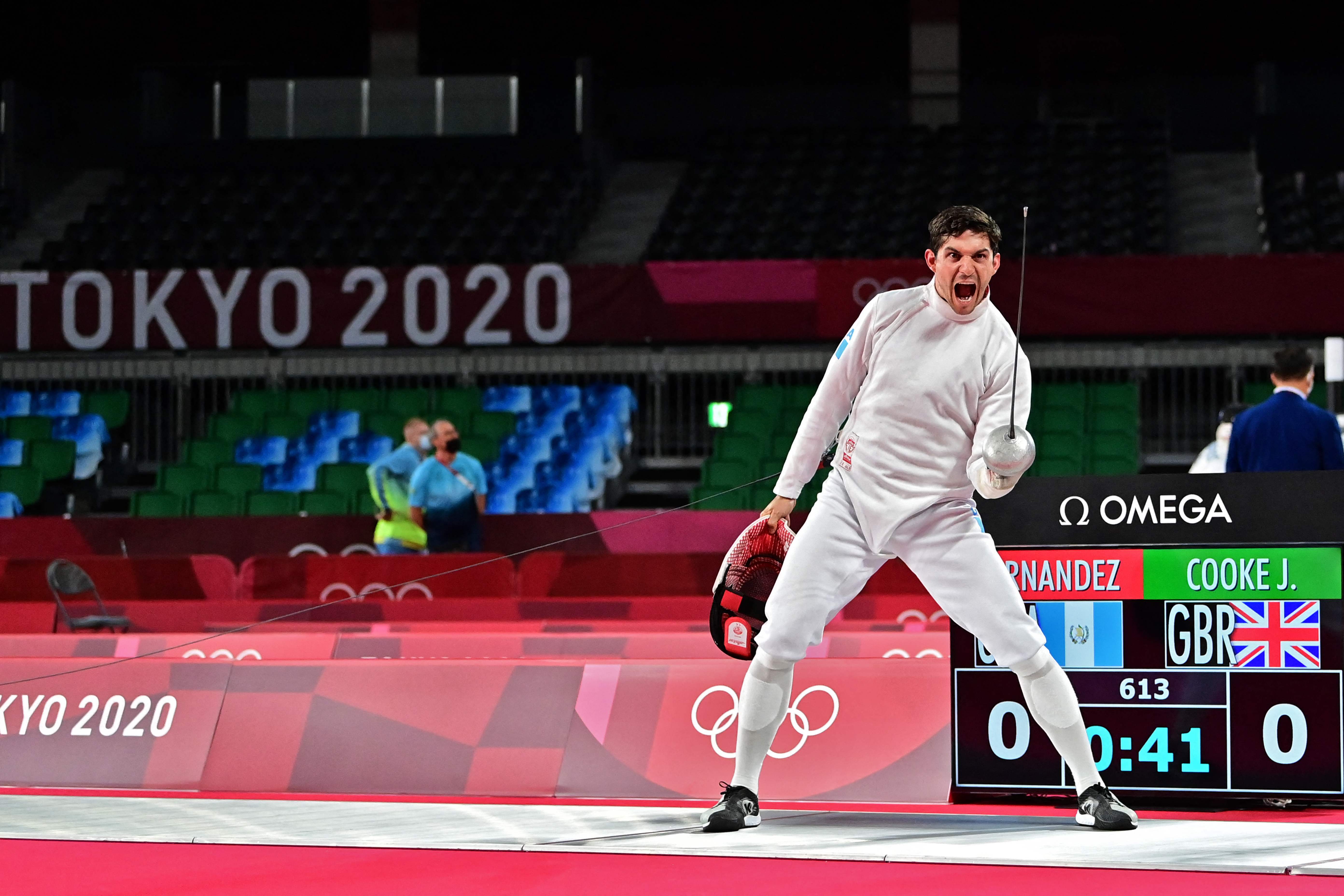 Charles Fernández, que participó en los Juegos Olímpicos de Tokio 2020, ha sido uno de los atletas que se ha pronunciado por la situación del deporte guatemalteco. Foto Prensa Libre: AFP.