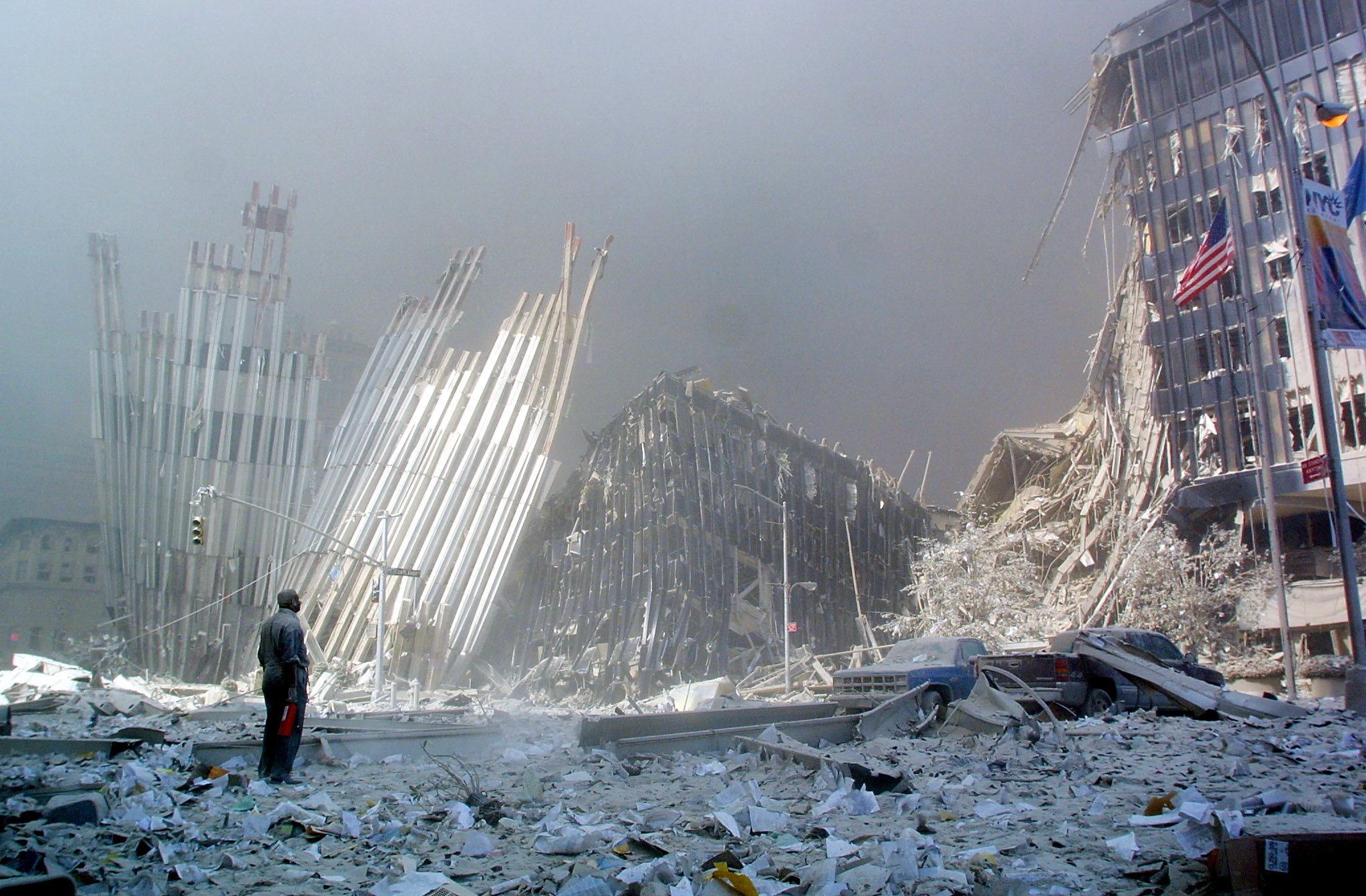 Cerca de 3 mil personas fallecieron en los ataques terroristas registrados hace casi 20 años. (Foto Prensa Libre: AFP)