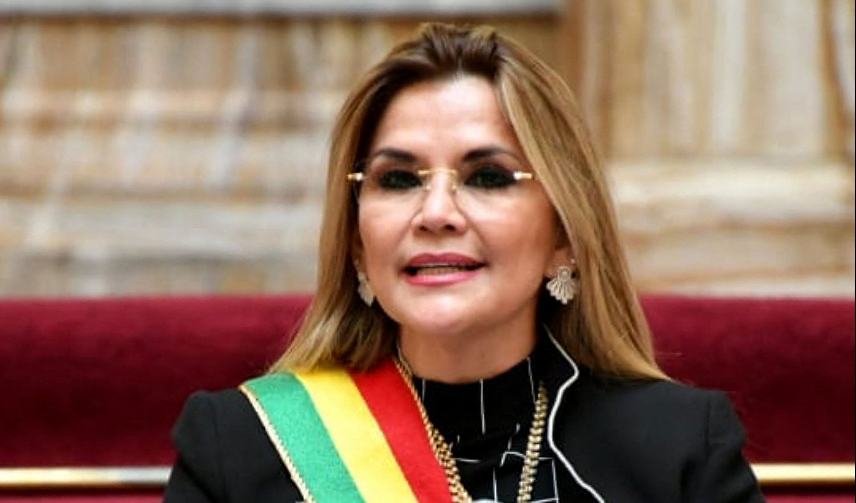 Jeanine Añez, expresidenta interina de Bolivia. (Foto Prensa Libre: AFP)