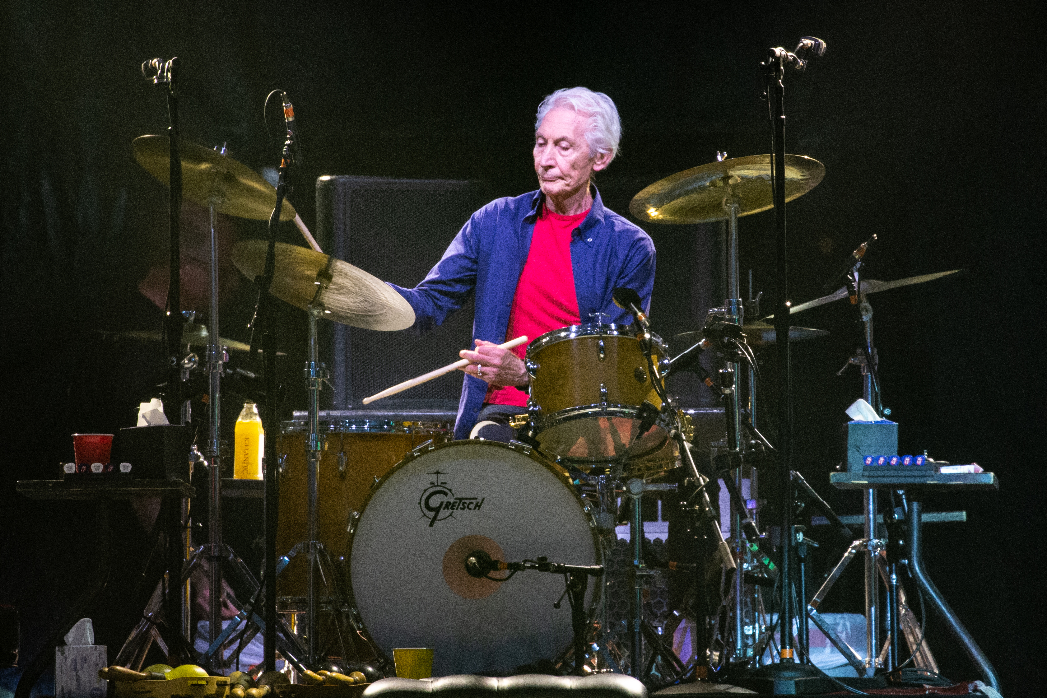 Charlie Watts, baterista de los Rolling Stones murió a los 80 años. (Foto Prensa Libre: AFP)