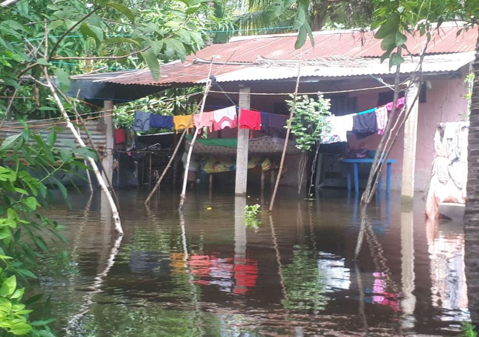 Daños por lluvias del 7 y 8 de agosto del 2021 en Retalhuleu. (Foto Prensa Libre: Conred)