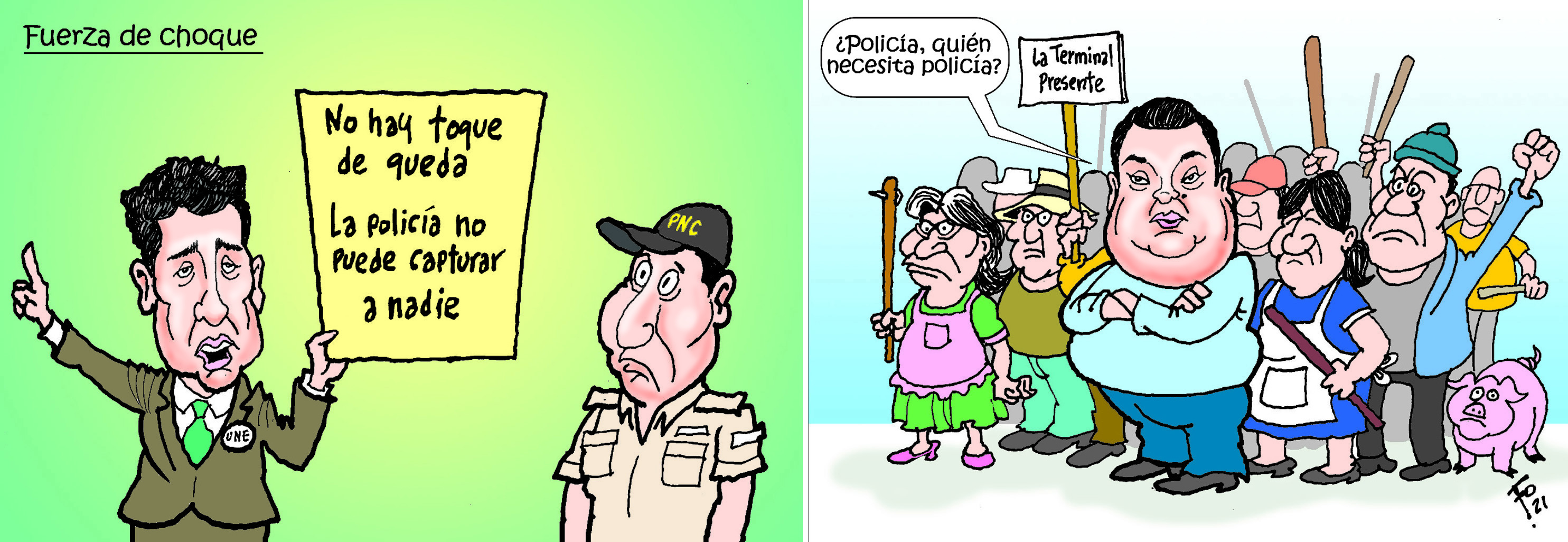 Personajes: Carlos Barreda y Allan Rodriguez.