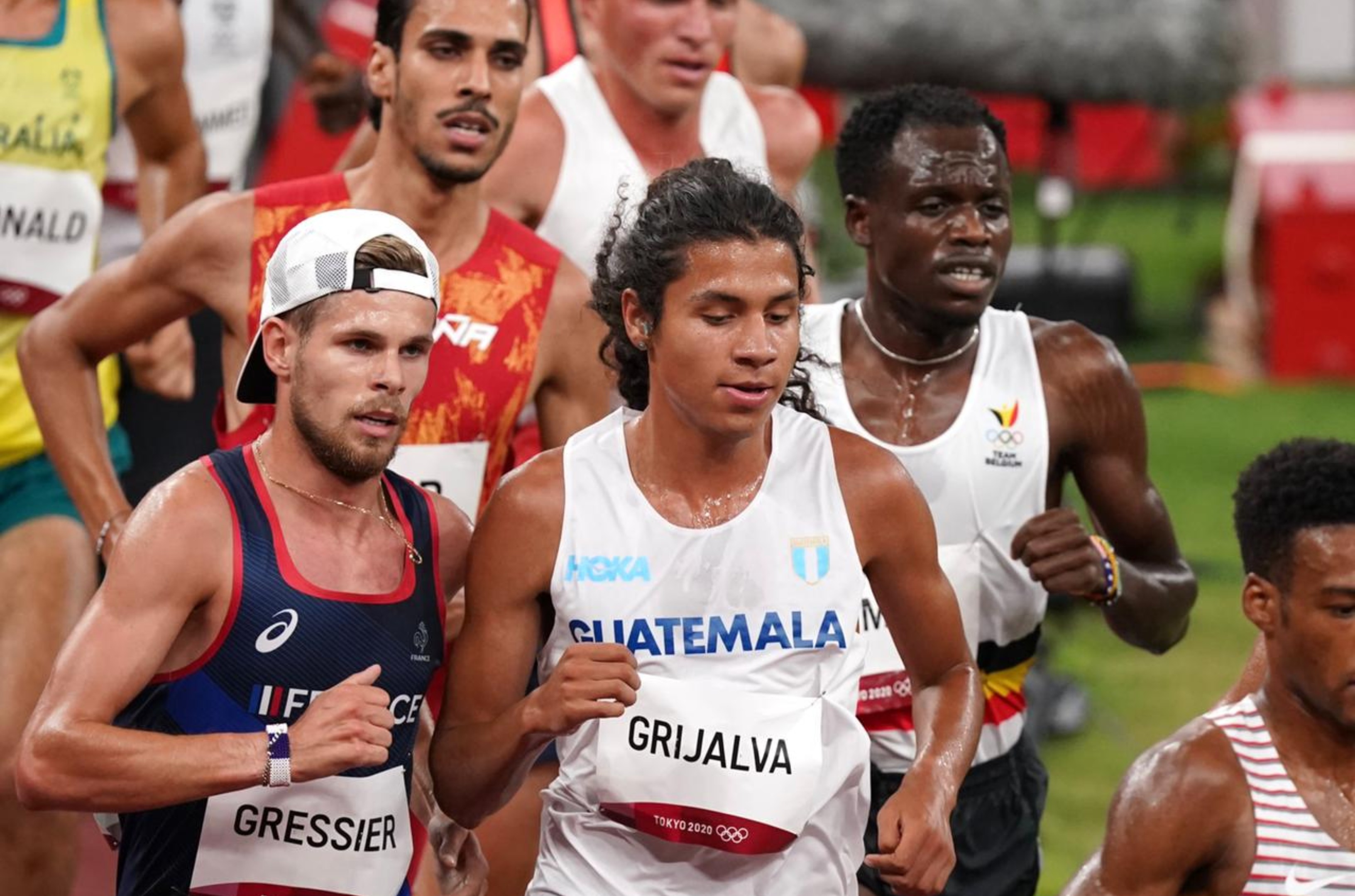 Luis Grijalva se clasificó a la final de los 5 mil metros planos de los Juegos Olímpicos de Tokio 2020 en el Estadio Olímpico. Foto Prensa Libre: COG.