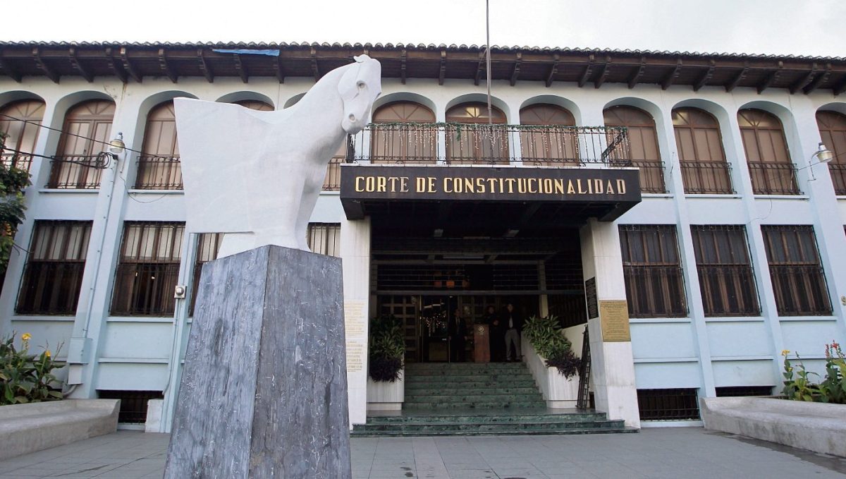 Fachada de la Corte de Constitucionalidad ubicada en la 11 avenida y 9 calle de la zona 1. Foto: Edwin Bercián