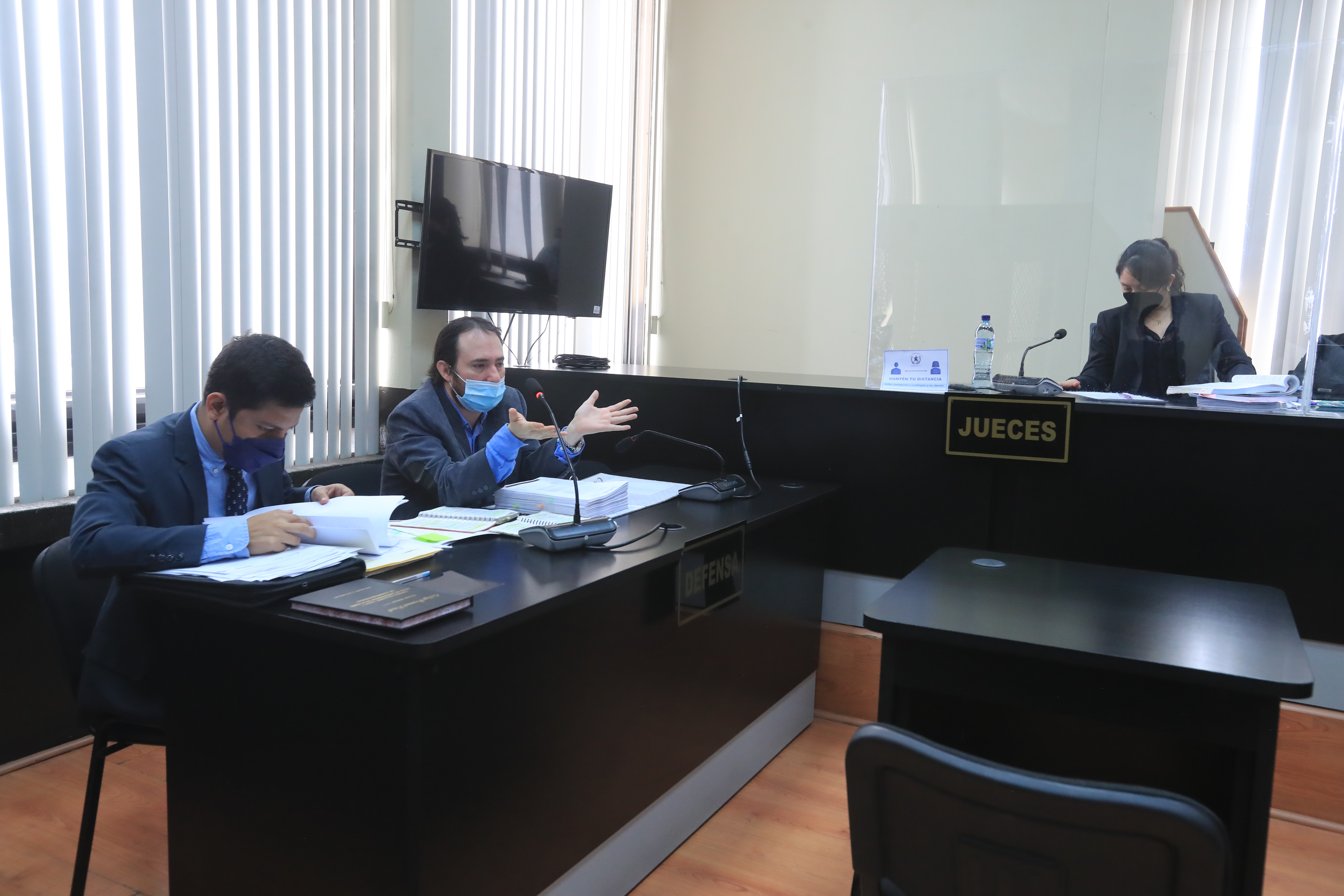 Audiencia en el Juzgado de Mayor Riesgo D de Dennis Billy Herrera Arita, vinculado al caso Comisiones Paralelas 2020. (Foto Prensa Libre: Juan Diego González)