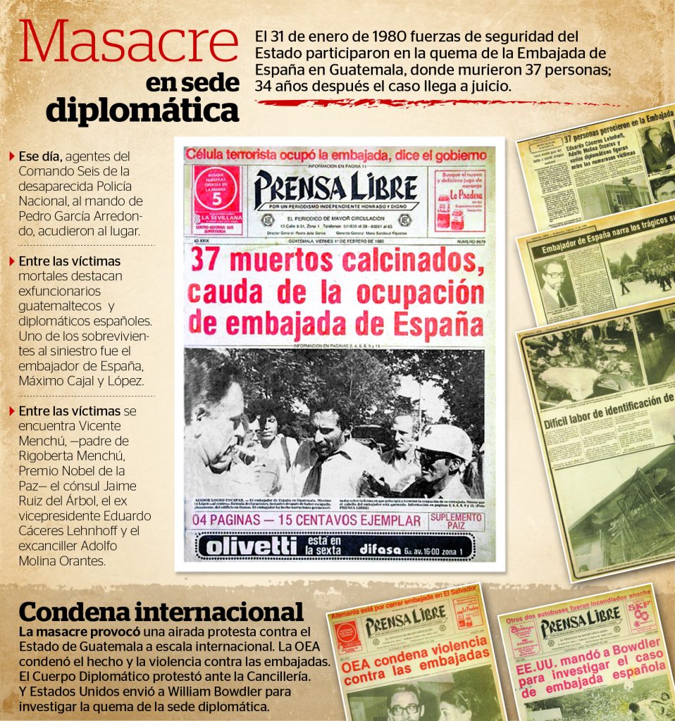 Embajada de España fue quemada