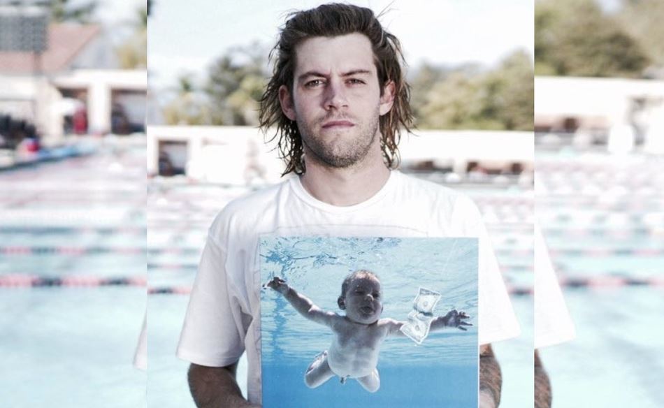 Spencer Elden apareció en la portada del disco Nevermind y ahora demanda a Nirvana por explotación sexual infantil. (Foto Prensa Libre: Twitter)