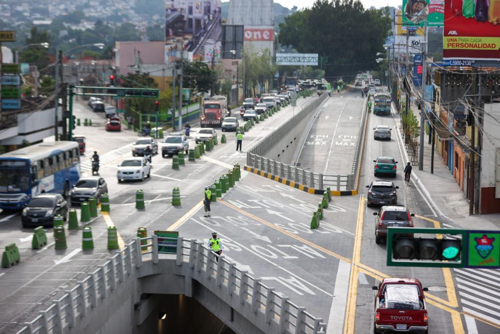 Se estima que al menos 90 mil vehículos que circulan diariamente por el área serán beneficiados. (Foto Prensa Libre: Cortesía Muni Guate)