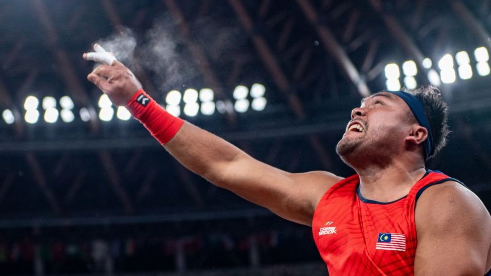 El atleta paraolímpico de Malasia Muhammad Ziyad Zolkefli había ganado la competencia de lanzamiento de peso.