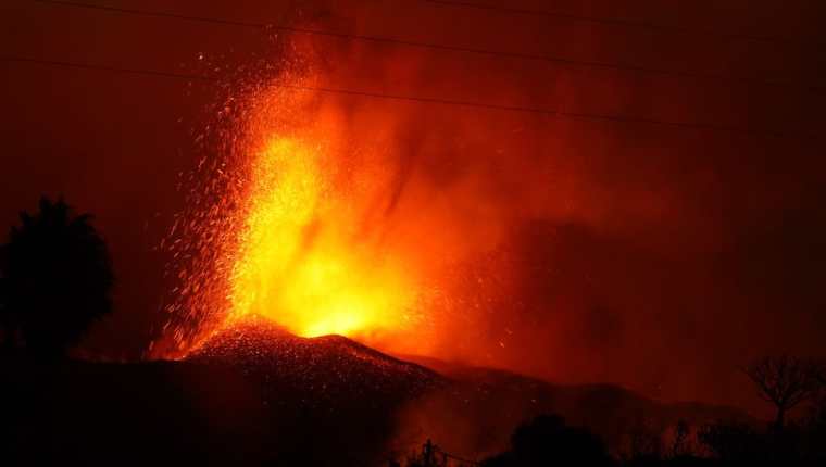 La erupción del volcán Cumbre Vieja. (GETTY IMAGES)