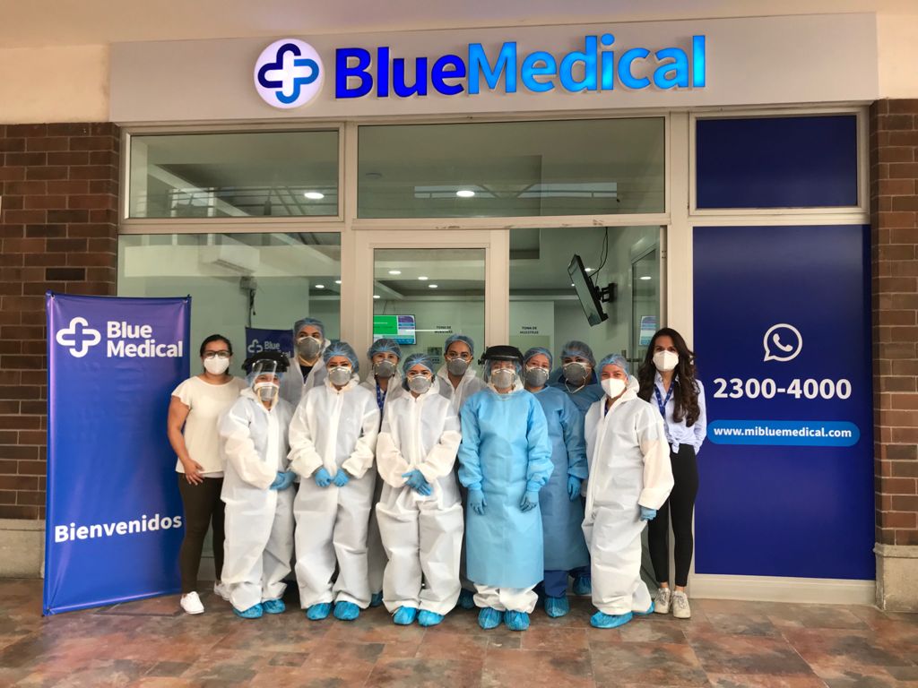 Blue Medical inauguró nueve centros de Diagnóstico especializado en pruebas de coronavirus. Foto Prensa Libre: Cortesía.