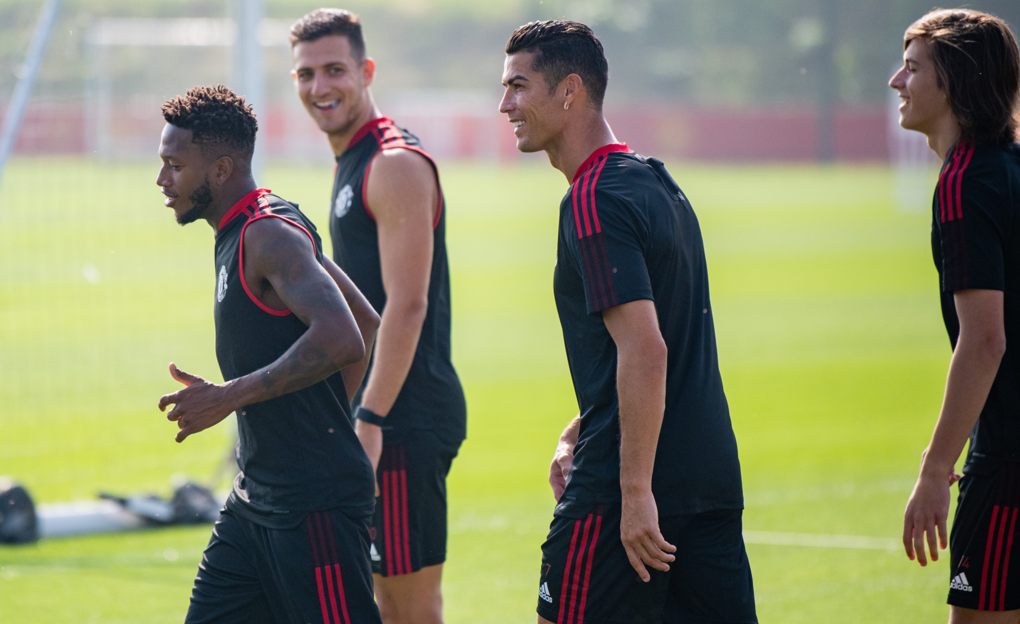 Este 7 de septiembre, Cristiano Ronaldo, atacante de 36 años, estuvo en el complejo de entrenamiento de Manchester United. Foto @ManUtd_Es