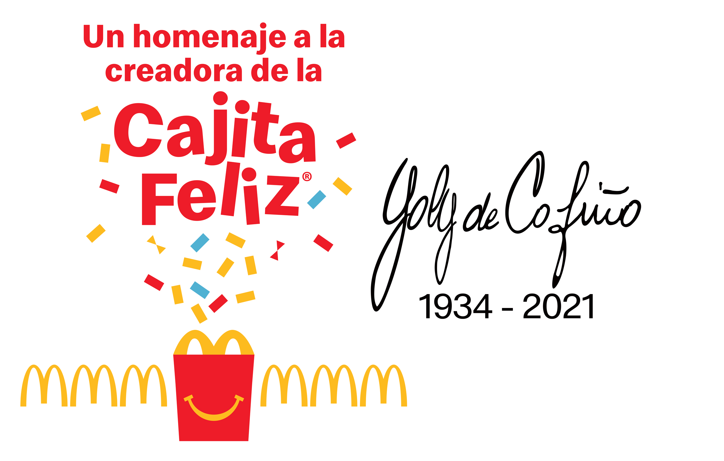 McDonald´s reconoce el legado de doña Yolanda de Cofiño con la edición especial de Cajita Feliz. Foto Prensa Libre: Cortesía