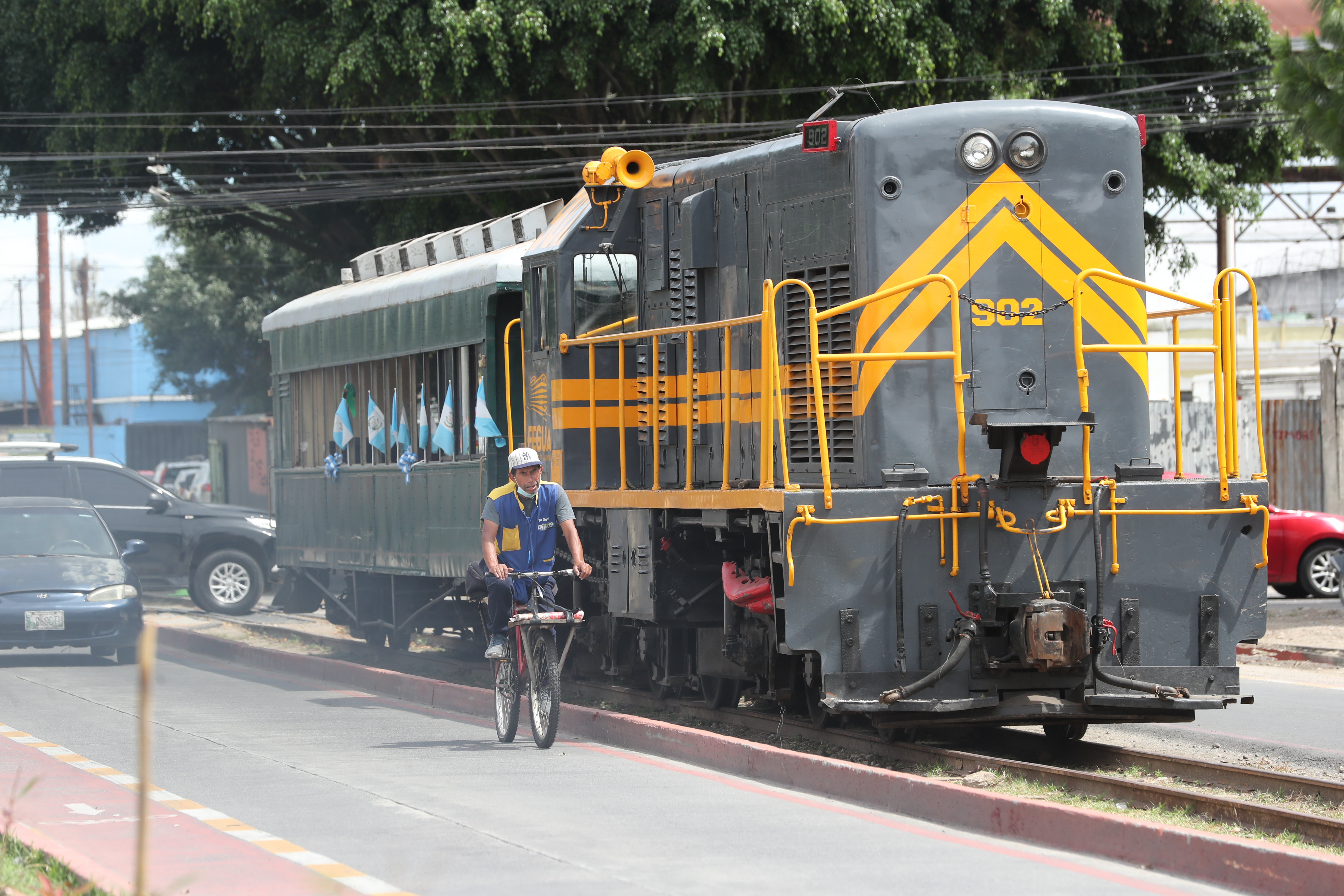 Tren de carga en Guatemala
