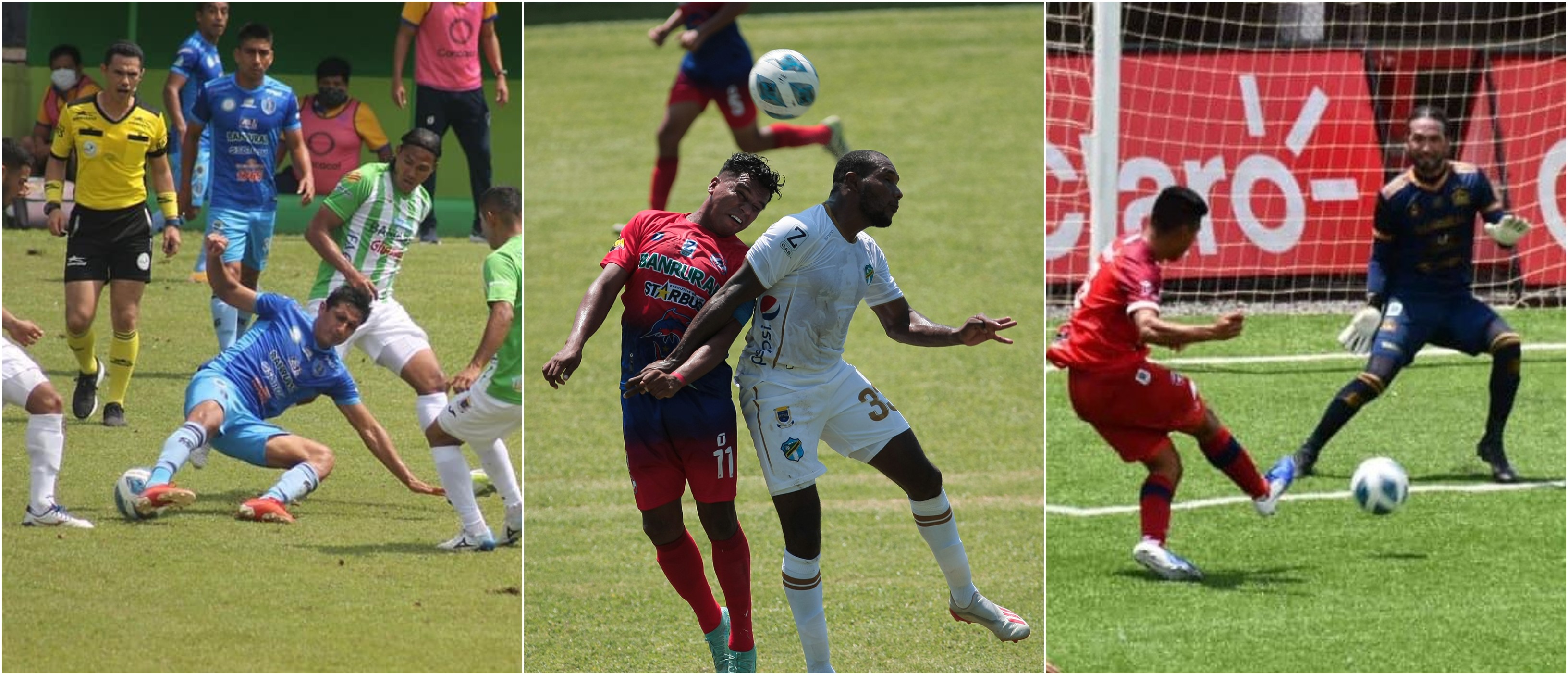 Santa Lucía, Comunicaciones y Guastatoya participarán esta semana en la Liga Concacaf. Fotos Santa Lucía, Cremas y Toros.