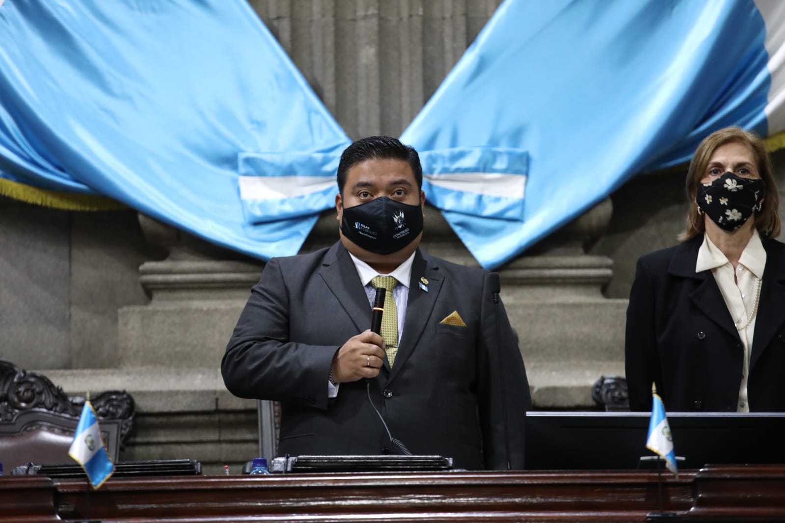 Allan Rodríguez, presidente del Congreso, ha perdido a diputados que formaban parte de la alianza oficial. Fotografía: Congreso. 